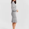 Belle & Bloom Love Letter Knit Dress - Grey Store