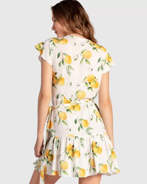 Belle & Bloom Love Shack Mini Wrap Dress - Orchard Cheap