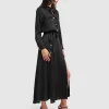 Belle & Bloom Lover To Lover Maxi Shirt Dress - Black Flash Sale