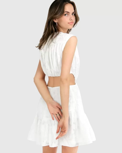 Belle & Bloom Lovesick Mini Dress - White Hot