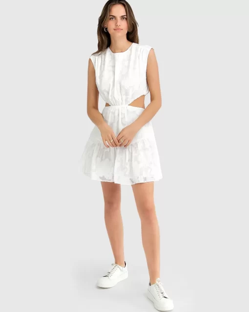 Belle & Bloom Lovesick Mini Dress - White Hot