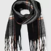 Belle & Bloom Meridian Brushed Plaid Scarf - Black Clearance