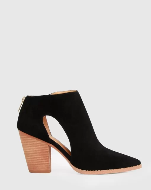 Belle & Bloom Midnight Special Suede Ankle Boot - Black Online