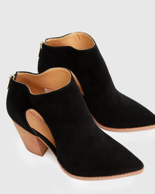 Belle & Bloom Midnight Special Suede Ankle Boot - Black Online