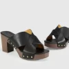 Belle & Bloom Midtown Clog Mule - Black/Chocolate Shop