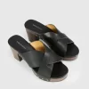 Belle & Bloom Midtown Clog Mule - Black/Chocolate Shop