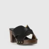 Belle & Bloom Midtown Clog Mule - Black/Chocolate Shop