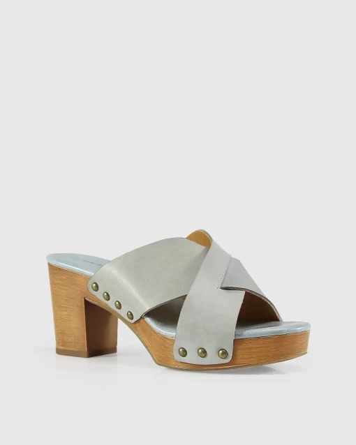 Belle & Bloom Midtown Clog Mule - Stonewash Blue Fashion