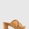 Belle & Bloom Midtown Clog Mule - Tan Cheap