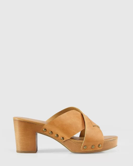 Belle & Bloom Midtown Clog Mule - Tan Cheap