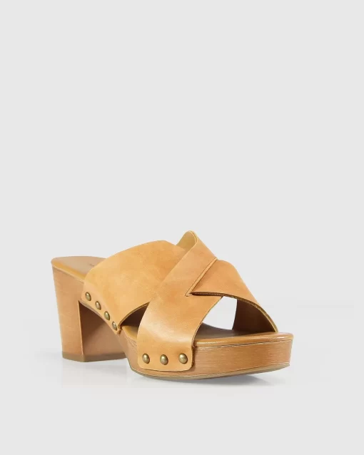 Belle & Bloom Midtown Clog Mule - Tan Cheap