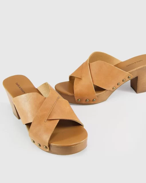 Belle & Bloom Midtown Clog Mule - Tan Cheap