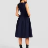 Belle & Bloom Miss Independence Midi Dress - Navy Outlet