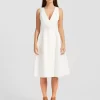 Belle & Bloom Miss Independence Midi Dress - Off-White Outlet