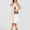 Belle & Bloom Miss Independence Midi Dress - Off-White Outlet