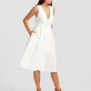 Belle & Bloom Miss Independence Midi Dress - Off-White Outlet