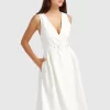 Belle & Bloom Miss Independence Midi Dress - Off-White Outlet