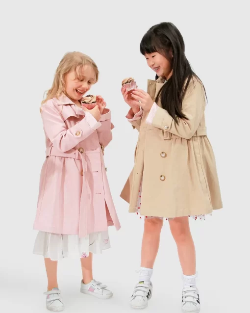 Belle & Bloom Miss Sunshine Trench Coat - Blush Pink Best