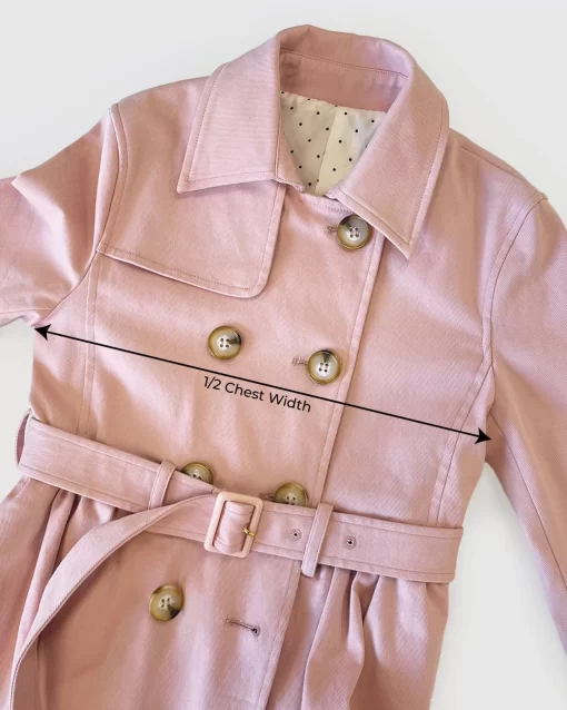 Belle & Bloom Miss Sunshine Trench Coat - Blush Pink Best