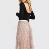 Belle & Bloom Mixed Feeling Reversible Skirt - Beige Shop