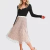 Belle & Bloom Mixed Feeling Reversible Skirt - Beige Shop