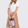 Belle & Bloom Mixed Feeling Reversible Skirt - Beige Shop