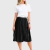 Belle & Bloom Mixed Feeling Reversible Skirt - Black Clearance