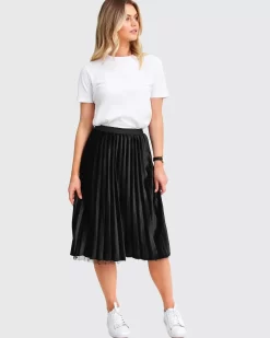 Belle & Bloom Mixed Feeling Reversible Skirt - Black Clearance