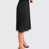 Belle & Bloom Mixed Feeling Reversible Skirt - Black Clearance