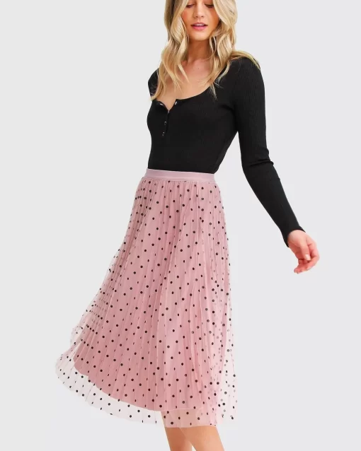 Belle & Bloom Mixed Feeling Reversible Skirt - Pink Best Sale