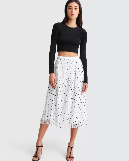 Belle & Bloom Mixed Feeling Reversible Skirt - White Hot