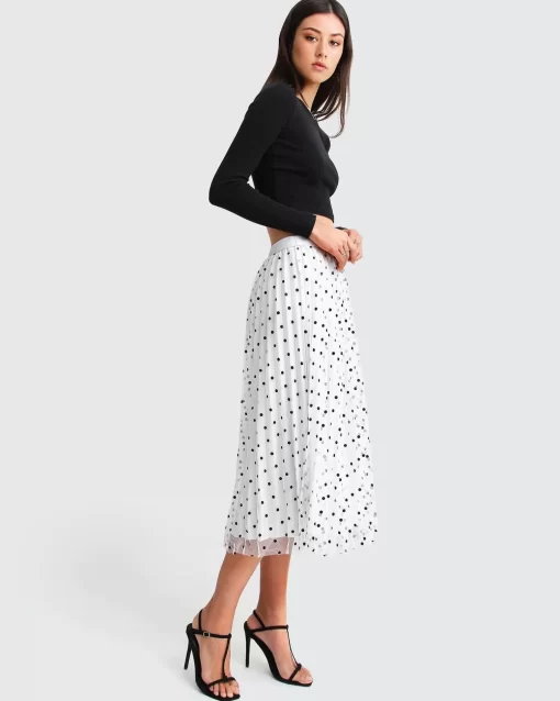 Belle & Bloom Mixed Feeling Reversible Skirt - White Hot