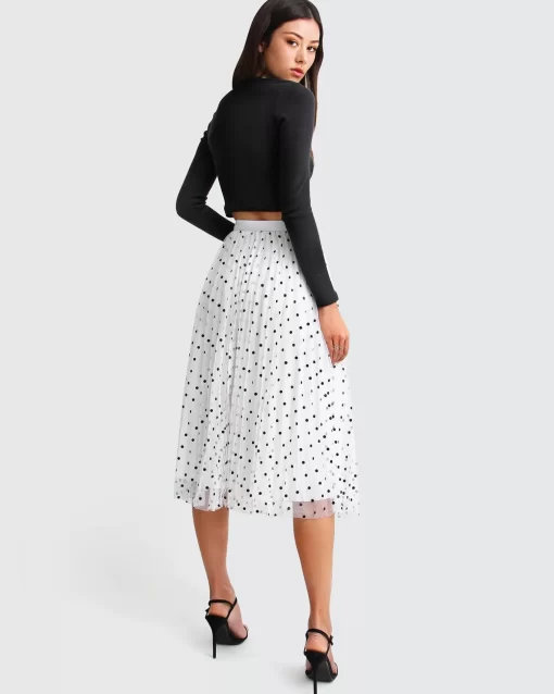 Belle & Bloom Mixed Feeling Reversible Skirt - White Hot