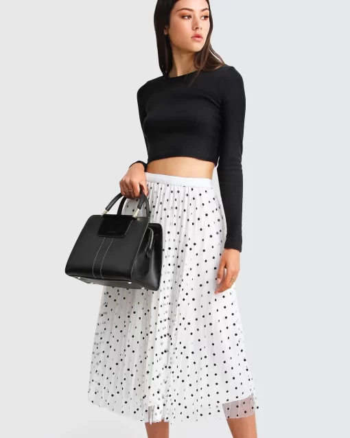 Belle & Bloom Mixed Feeling Reversible Skirt - White Hot