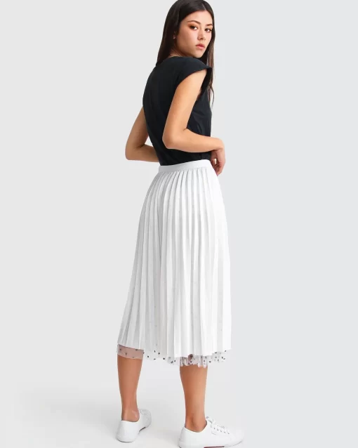 Belle & Bloom Mixed Feeling Reversible Skirt - White Hot