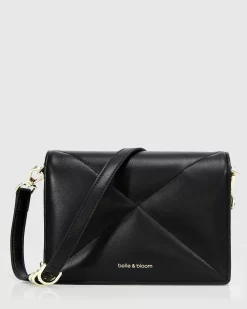 Belle & Bloom Moonlit Drive Leather Crossbody Bag - Black Flash Sale