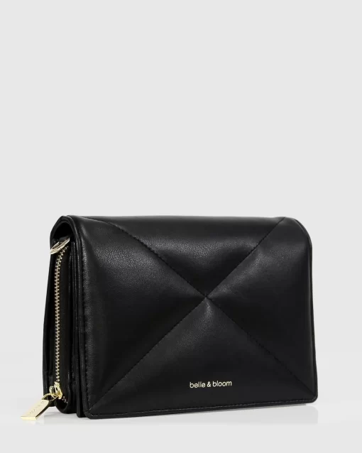 Belle & Bloom Moonlit Drive Leather Crossbody Bag - Black Flash Sale