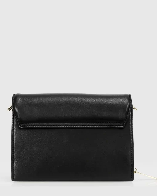 Belle & Bloom Moonlit Drive Leather Crossbody Bag - Black Flash Sale