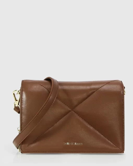 Belle & Bloom Moonlit Drive Leather Crossbody Bag - Camel Discount