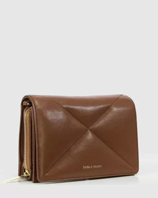 Belle & Bloom Moonlit Drive Leather Crossbody Bag - Camel Discount