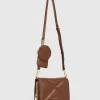 Belle & Bloom Moonlit Drive Leather Crossbody Bag - Camel Discount