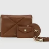 Belle & Bloom Moonlit Drive Leather Crossbody Bag - Camel Discount