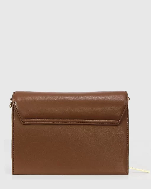 Belle & Bloom Moonlit Drive Leather Crossbody Bag - Camel Discount