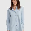 Belle & Bloom My Girl Oversized Shirt - Duck Egg Blue Sale