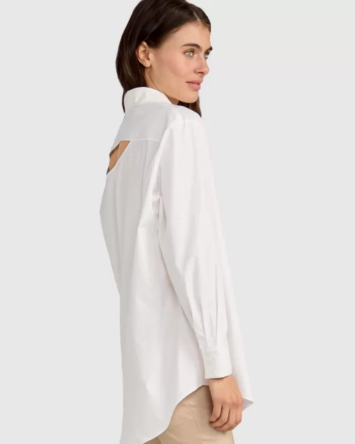 Belle & Bloom My Girl Oversized Shirt - White Cheap