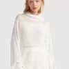 Belle & Bloom Nevermind Sheer Panelled Knit - Cream Cheap