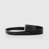 Belle & Bloom New Divide Leather Belt - Black Discount