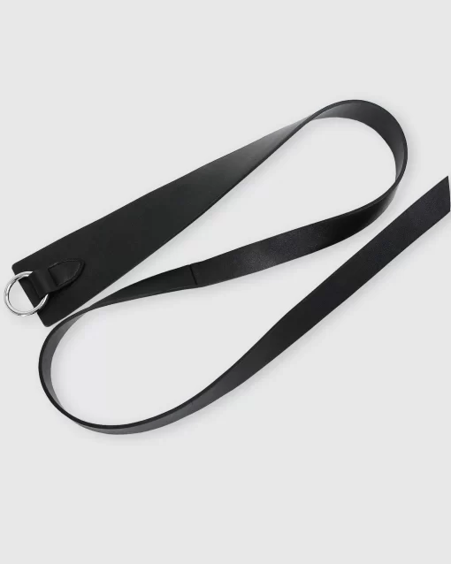 Belle & Bloom New Divide Leather Belt - Black Discount