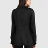 Belle & Bloom New Fit Bad Girl Wool Blend Moto Coat - Black Best