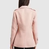 Belle & Bloom New Fit Bad Girl Wool Blend Moto Coat - Blush Shop